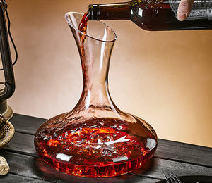 Élégante <span class=keywords><strong>carafe</strong></span> à <span class=keywords><strong>vin</strong></span> <span class=keywords><strong>en</strong></span> <span class=keywords><strong>verre</strong></span> transparent <span class=keywords><strong>en</strong></span> <span class=keywords><strong>forme</strong></span> <span class=keywords><strong>de</strong></span> U, sans plomb, fabriquée à la main, <span class=keywords><strong>carafe</strong></span> à bouteille <span class=keywords><strong>de</strong></span> 2000ml avec accessoires pour bar à la maison - Product Image 5