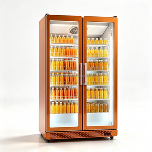 Nouvelle Vitrine Réfrigérée Commerciale 2026 à Double Porte Entièrement en Verre et Réfrigérateur à Boissons de Haute Qualité - Product Image 5