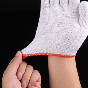Guantes de Trabajo de Nailon Blanco al por Mayor, No Desechables, 23cm, 400g, para Reparación de Maquinaria y Automóviles, Impresión de Logotipo Disponible - Product Image 4