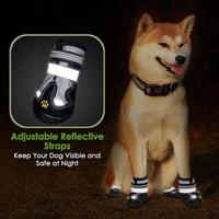 Bottes respirantes pour chien ZYZPET, chaussures rembourrées pour chien, protection des pattes, bottes en caoutchouc imperméables antidérapantes pour la marche en extérieur