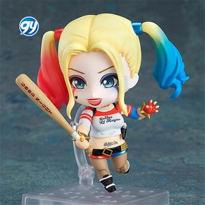 Suicide <span class=keywords><strong>Squad</strong></span> Harley Quinn Q Version Nendoroided Style Articulated Figure 672 Changeable Face - Product Image 1