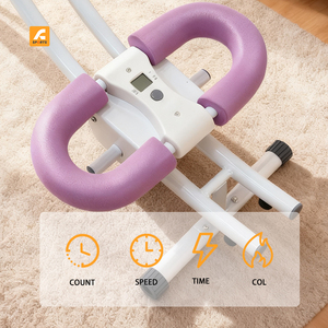 Nhà Phòng tập thể dục tập thể dục trong nhà Thiết bị tập thể dục Câu lạc bộ AB Coaster bụng Crunch máy con lăn cho phòng tập thể dục - Product Image 2