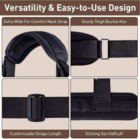 Accessoires de bondage BDSM pour adultes en gros : attaches réglables pour jambes et chevilles, du cou aux cuisses, adaptées aux couples SM