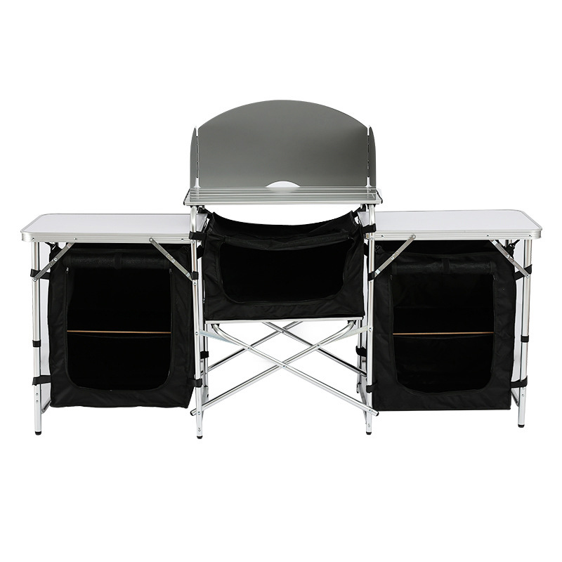 Cuisine de camping pliante,résistante aux UV et au vent,cuisine