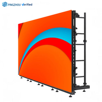 Pantalla LED Curva para Interiores, Fondo de Escenario, Pantalla LED Curva para Pared, Alquiler de TV, 500x500mm, Modelo Cast P2.6 P2.97 P3.91 P4.81