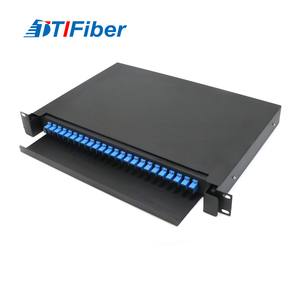 Boîtier de terminaison optique ODF 1U 6 12 24 ports 19'' SC LC FC ST, panneau de brassage fibre optique - Product Image 2