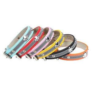 Collier en cuir PU léger, réglable, Durable, confortable, léger, à la mode, multicolore, pour chien et chat, impression sur mesure, qualité supérieure - Product Image 5