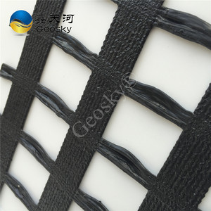 CE Certified Taian Biaxial Polyester Knitting <strong>Machine</strong> Customized Warp Knitted <strong>Geogrids</strong> Reinforcement for Old Asphalt Concrete - Product Image 2