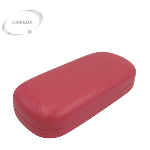 High quality half <span class=keywords><strong>gary</strong></span> and dark red eyewear case estuches de gafas - Product Image 6