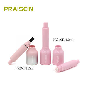 Etiqueta privada 1,2 ml Hairline Powder case Embalaje con Press Brush caja de tinte de cejas de plástico rosa - Product Image 2