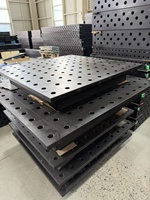 Meja Las Modular 2D Presisi Tinggi OEM dari Besi Cor Nitrided untuk Fabrikasi Logam Industri