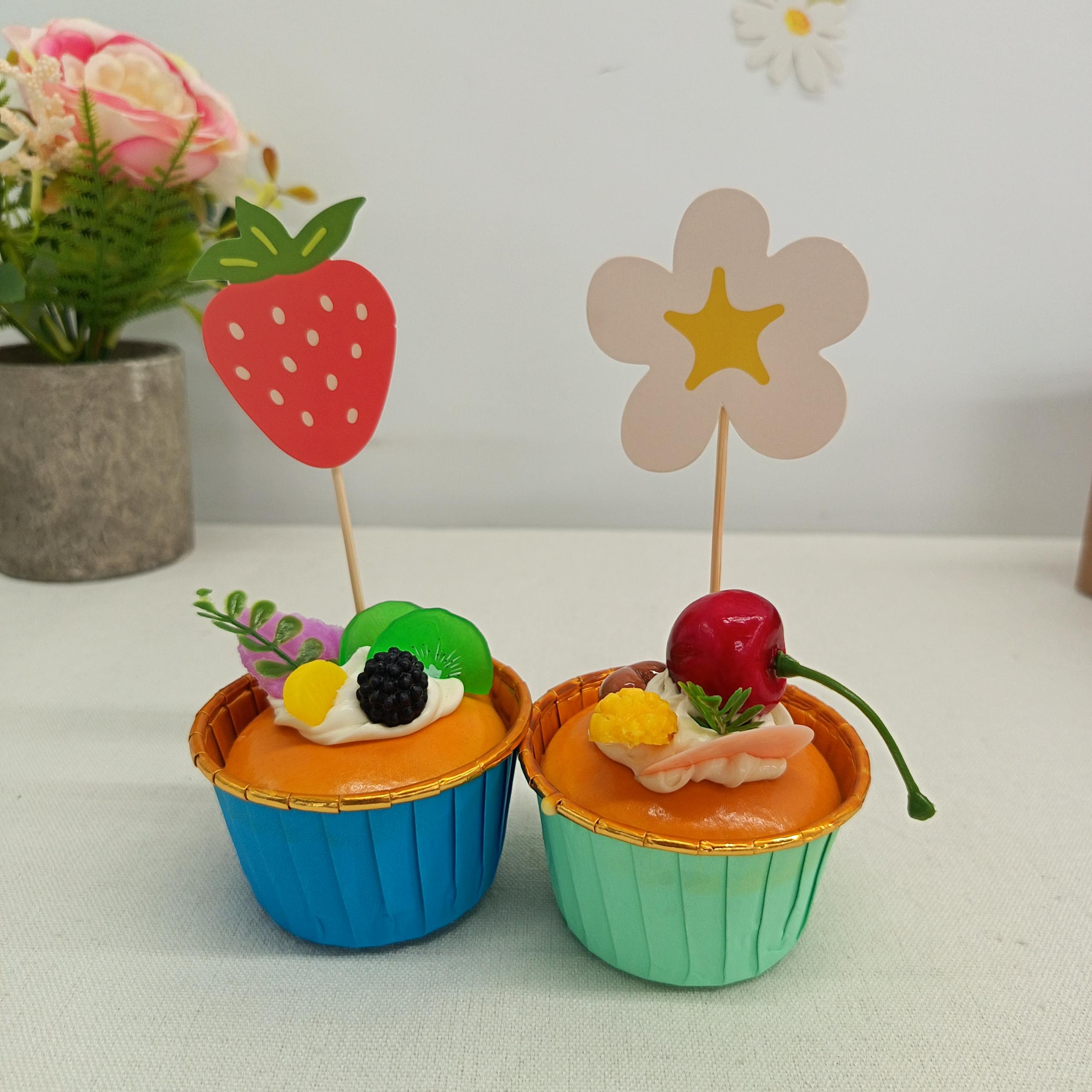 Décoration de gâteau verte * 12 pièces