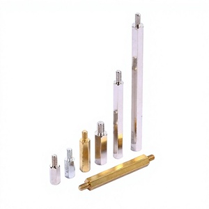 Entretoises hexagonales mâles-femelles personnalisables en laiton, acier inoxydable, zinguées, usinées CNC, pour PCB, approvisionnement en vrac, finition galvanisée - Product Image 3