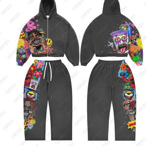 Wholesale High Quality Men's Winter Oversized Hooded Pullover Custom Printing Embroidery <b>Zipper</b> <b>Tie</b> Dye 100% Cotton Windproof - Product Image 3