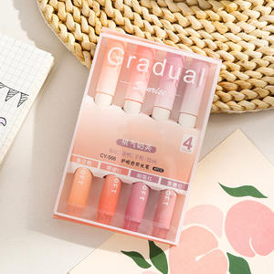 Ensemble de stylos surligneurs à pointe oblique en feutre, protection des yeux, marqueur, journal intime, stylo fluorescent - Product Image 3