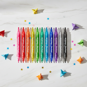 Marcadores de Doble Punta con Purpurina Brillante, Rotuladores Resaltadores para Tarjetas de Felicitación, <span class=keywords><strong>Dibujo</strong></span> y Manualidades para Estudiantes - Product Image 2