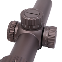 Lunette de tir LPVO Kuiper HD 1.2-6x24IR SFP avec réticule à réglage de valeur 1/2, système Red Win Zero Lock Turret, Wind Hold et Acquisition Rapide.