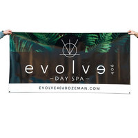 Bannière en vinyle Frontlit de 13oz personnalisée en gros Bannière de bâche de promotion de publicité extérieure