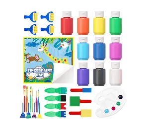 33 упаковки, 10 видов цветов краска для пальцев, бестселлер, краска для пальцев для детей, высококачественный набор красок для пальцев