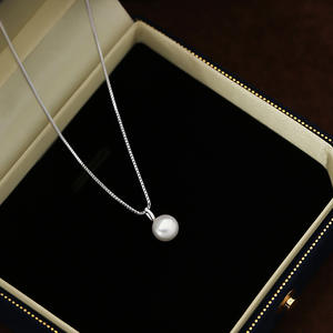 Collier Wenchi S925 en argent pur avec perles d'eau douce naturelles pour femme, style estival, luxe léger, haut de gamme, motif sourire, Chine - Product Image 2