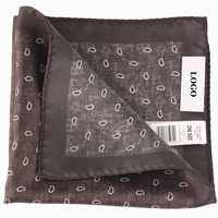 33X33 CM Soie Usine En Gros Haute Qualité Mouchoir Impression Pochette Personnalisée pour Hommes pour la Fête Hanky
