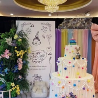 Mariage de Style coréen présentoir de Dessert en forme de gâteau comptoir de Table ronde à 3 niveaux avec couvertures de Table