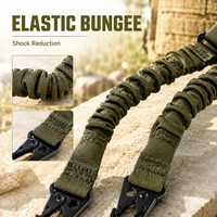 Sangle tactique réglable à deux points avec attaches pivotantes, accessoires tactiques très vendus