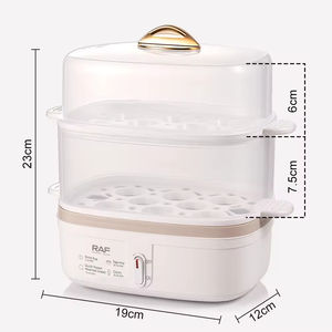 Vaporera Eléctrica para Huevos de 350W con Diseño Vertical de Doble Capa Diseñada para Cocinar Huevos de Forma Eficiente en Casa - Product Image 4