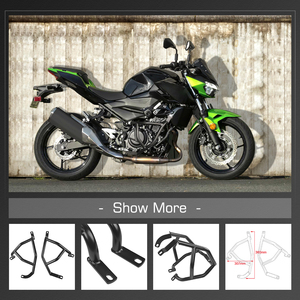 XXUN Protector de marco de protección de motor de barra de choque de motocicleta para <span class=keywords><strong>Kawasaki</strong></span> Z400 Z250 2018-2024 / Z500 SE ABS 2025- - Product Image 4