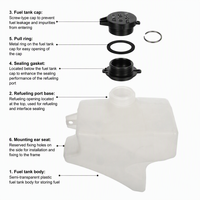 Réservoir de liquide de refroidissement PP N5355001 603-5402, réservoir d'expansion et de trop-plein pour camions Kenworth Peterbilt – Pièce de rechange