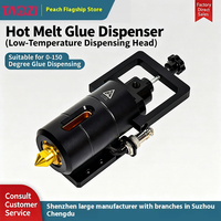 Distributeur de colle chaude PLC Core Melt Adhesive Heating Head Machine de distribution en métal Peach 220V Home & Retail Use 1 an de garantie