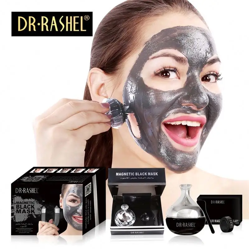 Hot Sale DR RASHEL best effective Black peel off Face Mask Skin Care Blackhead Remover Magnetic Mud Collagen Facial Mask