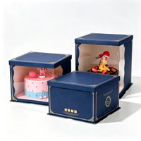 Emballage pour desserts, impression de logo personnalisé, boîte à pâtisserie, boîte pliante en carton, boîte cadeau pour la Hanouka, boîte cadeau pour les fêtes, écologique, recyclable