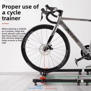 TOSUOD Soporte de Entrenamiento para Bicicleta de 6 Velocidades, de Aluminio, para Interiores, para Bicicletas de Montaña y Carretera, Ajustable, Plegable en Tres Partes, para Uso en Casa o Gimnasio - Product Image 5