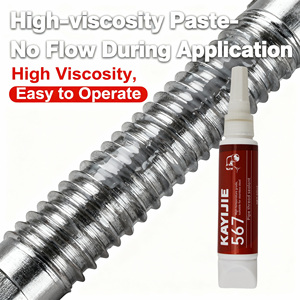 KAYIJIE 567 Sellador <span class=keywords><strong>de</strong></span> Roscas Líquido Anaeróbico Amarillo Claro Desmontable para <span class=keywords><strong>Juntas</strong></span> Roscadas en Sistemas <span class=keywords><strong>de</strong></span> Aceite y Agua - Product Image 2