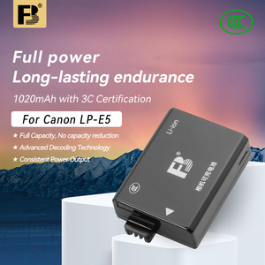 Batterie FB LP E5 pour appareil photo numérique <span class=keywords><strong>Canon</strong></span> eos <span class=keywords><strong>1000D</strong></span> 450D 500D SLR - Product Image 3