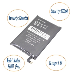 K6000 6000mAh Replacement <b>Battery</b> for Oukitel K6000 Pro 4G LTE CE RoHS Wholesale Bulk High Capacity High Quality - Product Image 3