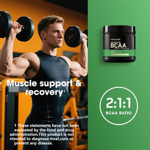 OEM/ODM Personalizable BCAA Post-Entrenamiento Polvo 2:1:1 Proporción <span class=keywords><strong>Amino</strong></span>ácidos Polvo 5000mg Soporte muscular y suplemento de recuperación - Product Image 2