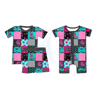 Hot Selling Baby Short Sleeve and Shorts Bamboo Set Custom Summer Boutique Baby Clothing Set Baby Pajama Set
