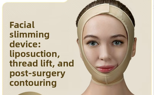 Masque facial élastique antibactérien post-chirurgical - Masque liftant sculptant le contour du visage pour une apparence jeune et affinée, avec effet de remodelage du menton - Product Image 4