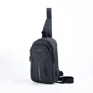 Bolso bandolera Oxford USB impermeable para hombre, bandolera antirrobo, bandolera de hombro, multifunción, Mensajero de viaje corto, paquete de pecho hecho - Product Image 5