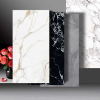 Dalle de porcelaine Foshan 600x1200mm, épaisseur 10mm, luxe léger, imperméable, résistante à l'usure et aux taches, carrelage minimaliste pour villa