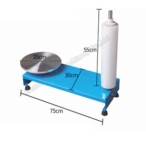 Tấm Kim Loại Turntable Pallet Stretch Phim Wrapper Máy Đóng Gói - Product Image 6