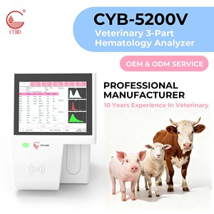 Analizador Hematológico Veterinario de 3 Partes con Certificación ISO, Máquina de Hemograma para Estación de Cuarentena - Product Image 2
