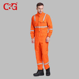 Vêtements de travail ignifuges en tissu Nomex <span class=keywords><strong>Dupont</strong></span> pour les champs pétroliers Combinaisons ignifuges - Product Image 5