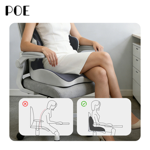 Coussin de siège et dossier intégrés Shell, soutien lombaire, confortable pour une assise prolongée, pour chaise de bureau et voiture - Product Image 3