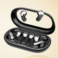 Écouteurs sans fil 3-en-1 P47 à clipser / mini pour le sommeil / intra-auriculaires avec affichage numérique pour le sport, le sommeil, le travail, LOGO personnalisable
