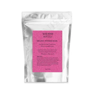 Masque blanchissant pour le visage, sous forme de pétales de Rose, organique, coréen, 1 pièce, hydratant, à base de poudre, en gelée