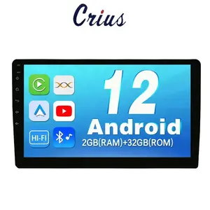 Portable Dvd Player For Car Universal Android 7 / 9 / 10 Inch With Touch Screen Car Radio GPS WIFI Carplay And More