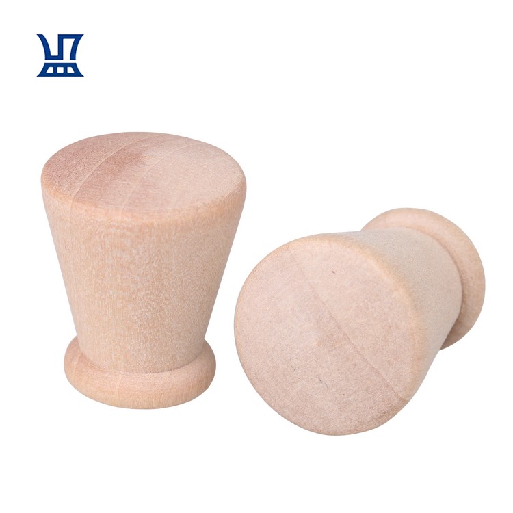 BQLZR Natural Wood Round Pull Knobs Cabinet Drawer Wardrobe Knobs For Cabinet Drawer Handle